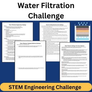 Water Filtration STEM Engineering Challenge | 6th, 7th, 8th Grade MIDDLE SCHOOL, image 3