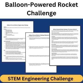 Balloon-Powered Rocket STEM Engineering Challenge - HIGH SCHOOL Science, image 3