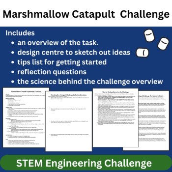 Marshmallow Catapult STEM Engineering Challenge | 6th, 7th, 8th MIDDLE SCHOOL, image 2