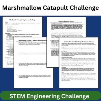 Marshmallow Catapult STEM Engineering Challenge - HIGH SCHOOL Science, image 3