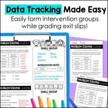 4th Grade Problem Solving & Input-Output Tables TEKS Exit Slips, image 3
