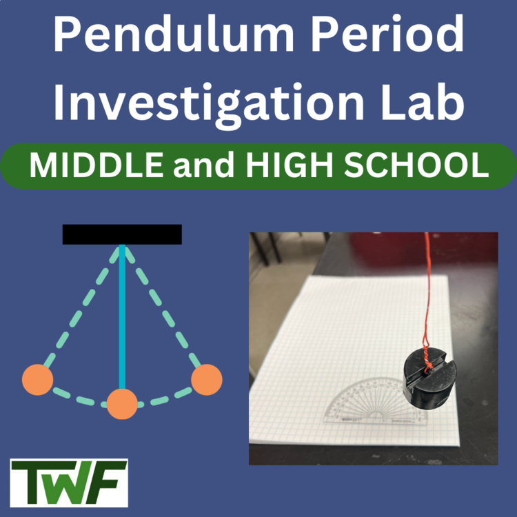 Pendulum Period Investigation Lab - MIDDLE and HIGH SCHOOL Science
