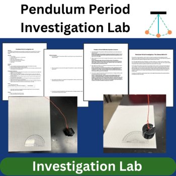 Pendulum Period Investigation Lab - MIDDLE and HIGH SCHOOL Science, image 3