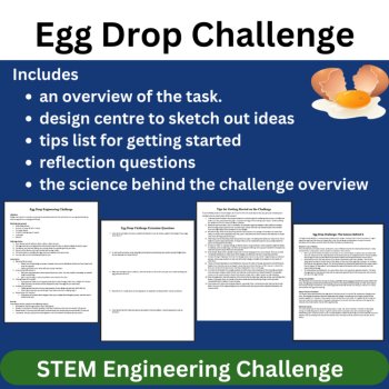 Egg Drop STEM Engineering Challenge | 6th, 7th, 8th Grade MIDDLE SCHOOL, image 3