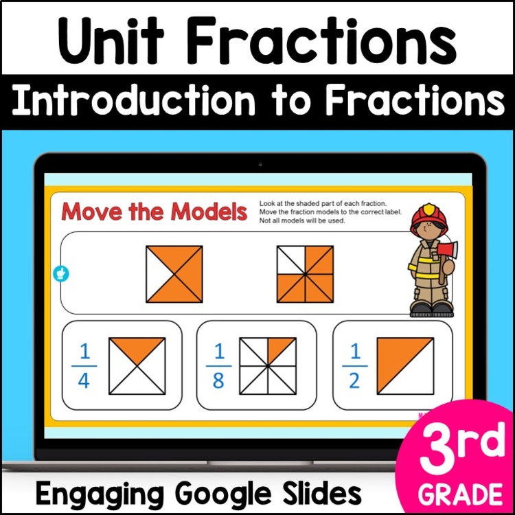 Introduction to Fractions - Identifying Unit Fractions - TEKS 3.3C, 3.NF.1