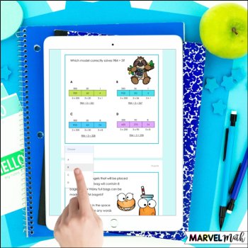 Multiplication & Division Tests - 4th Grade Math STAAR Review - Digital & Print, image 4