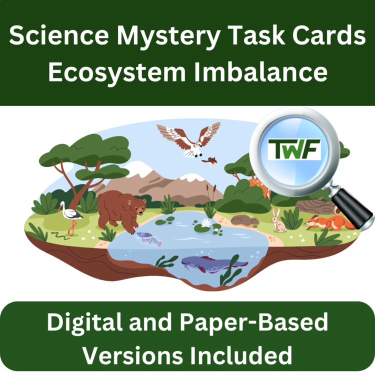 Science Mystery Task Cards - Ecosystem Imbalance