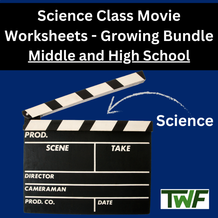 Science on Screen: Movie Review Worksheet Collection - A Growing Bundle