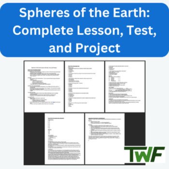 Spheres of the Earth - COMPLETE LESSON, TEST, and PROJECT Bundle, image 2