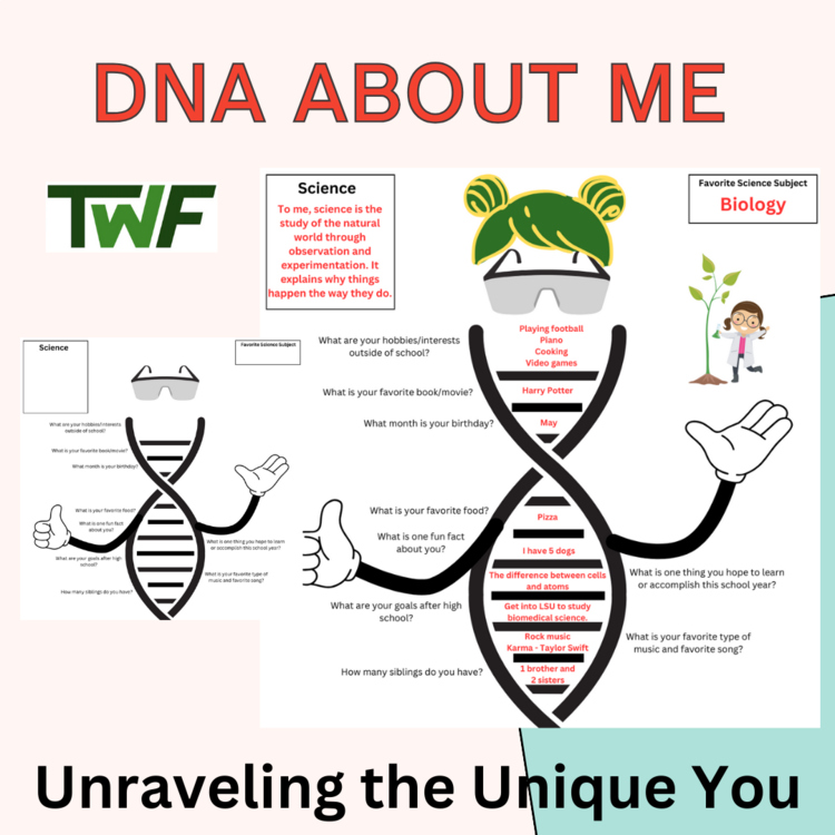 Start of Year | DNA About Me: Unraveling the Unique You - Student Profile