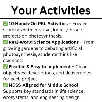 Photosynthesis Projects | Problem Based Learning | 10 Middle School Activities, image 2