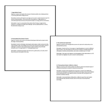 Photosynthesis Projects | Problem Based Learning | 10 Middle School Activities, image 4