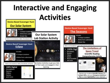 Space 5E Bundle | Earth, Sun, Moon, & Universe Lessons, Worksheets, Activities, image 2