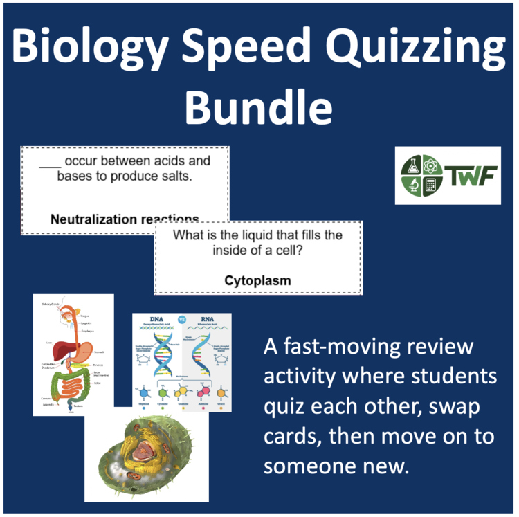 Speed Quizzing - Biology Bundle
