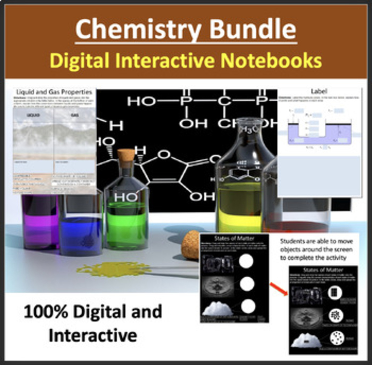 Chemistry Digital Interactive Notebook Collection - A Growing Bundle
