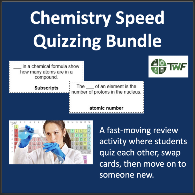 Speed Quizzing - Chemistry Bundle