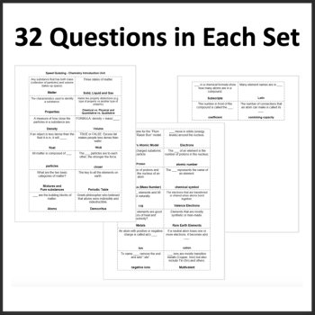 Speed Quizzing - Chemistry Bundle, image 2
