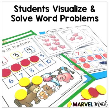 Kinder - 1st Grade Problem Solving Math Readers   Set 8: Separate All Unknowns, image 2