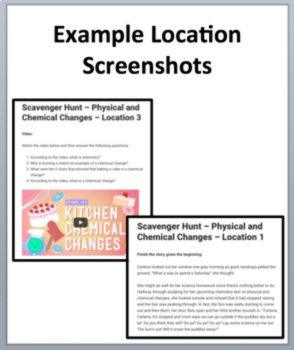 Chemistry – Digital Scavenger Hunt Activity Bundle | Chemical Reactions, Atoms, image 4