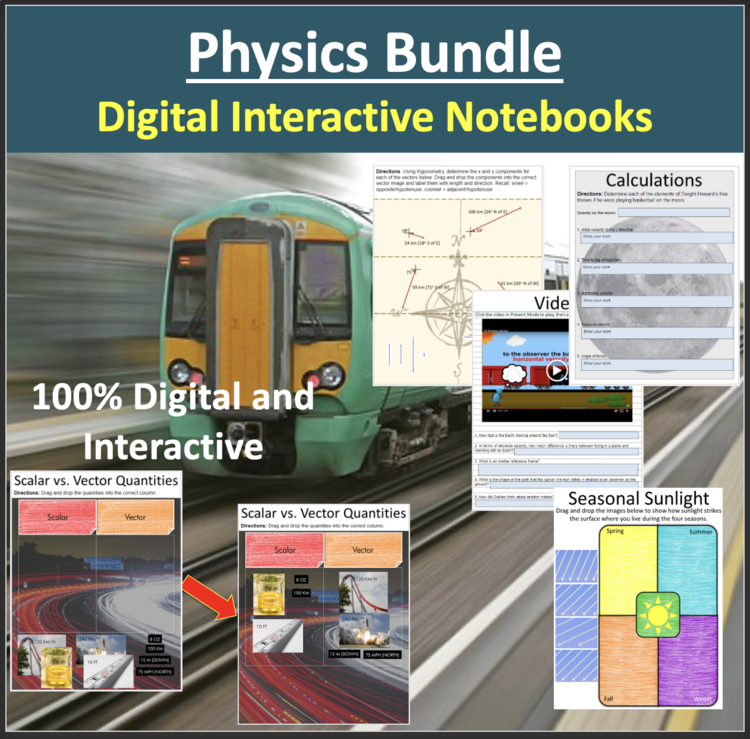Physics Digital Interactive Notebook Collection - A Growing Bundle
