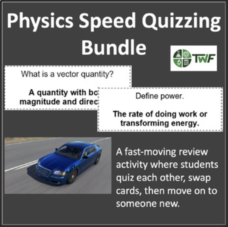 Speed Quizzing - Physics Bundle