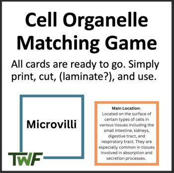 Cell Organelles Card Matching Activity - Middle and High School, image 4