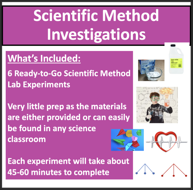 Scientific Method Investigations - 6 Student-Led Experiments