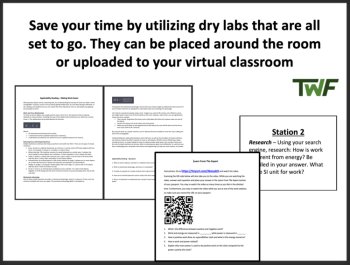 Work and Energy Lab Station Activity | 7 Hands-on Activities | Power, Joules, image 2