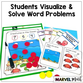 Kinder - 1st Grade Problem Solving Math Readers   Set 7: Separate Start Unknown, image 2