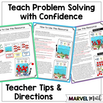 Kinder - 1st Grade Problem Solving Math Readers   Set 7: Separate Start Unknown, image 4