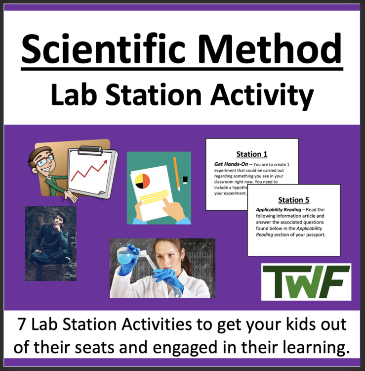 Scientific Method Lab Station Activity | 7 Hands-on Activities | Experiments