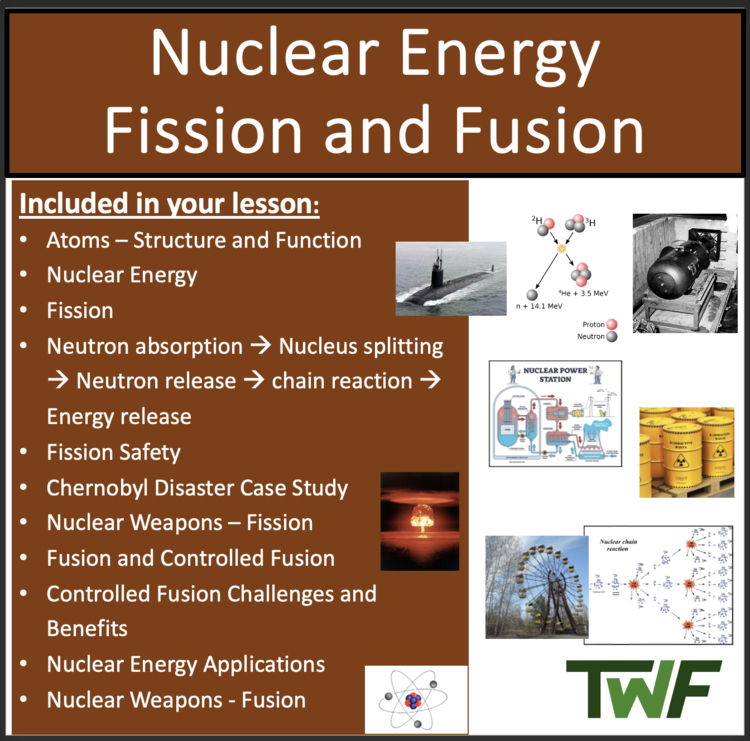 Nuclear Energy - Fission and Fusion Lesson | Chernobyl Disaster, Nuclear Power