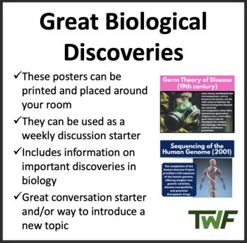 Famous Biology Discoveries Posters - 10 Classroom Posters | Scientific Invention, image 2