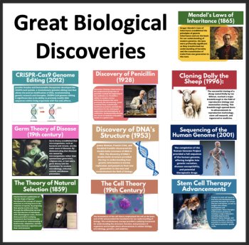 Famous Biology Discoveries Posters - 10 Classroom Posters | Scientific Invention, image 4