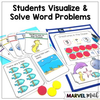 Kinder - 1st Grade Problem Solving Math Readers   Set 6: Separate Change Unknown, image 2
