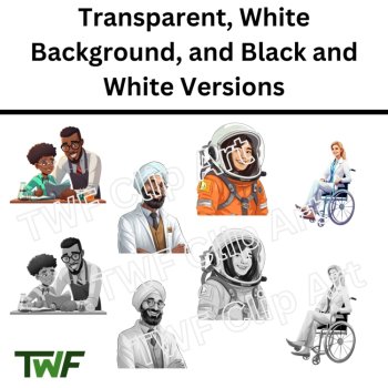 Science is For Everyone Clip Art-Diversity and Inclusion in the World of Science, image 2