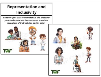 Science is For Everyone Clip Art-Diversity and Inclusion in the World of Science, image 3
