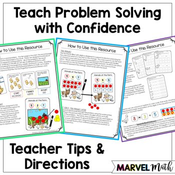 Kinder - 1st Grade Problem Solving Math Readers   Set 5: Separate Result Unknown, image 4