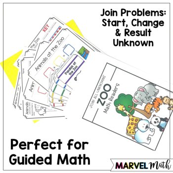 Kinder - 1st Grade Problem Solving Math Readers   Set 4: Join All Unknown Types, image 3