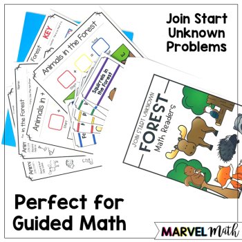 Kinder - 1st Grade Problem Solving Math Readers   Set 3: Join Start Unknown, image 3