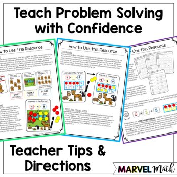 Kinder - 1st Grade Problem Solving Math Readers   Set 2: Join Change Unknown, image 4