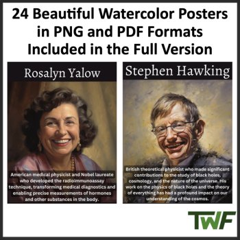 Famous Scientist Posters With Short Biography - 2 SAMPLE Posters, image 2
