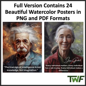 Famous Scientist Inspirational Quote Posters - 2 SAMPLE Posters, image 2