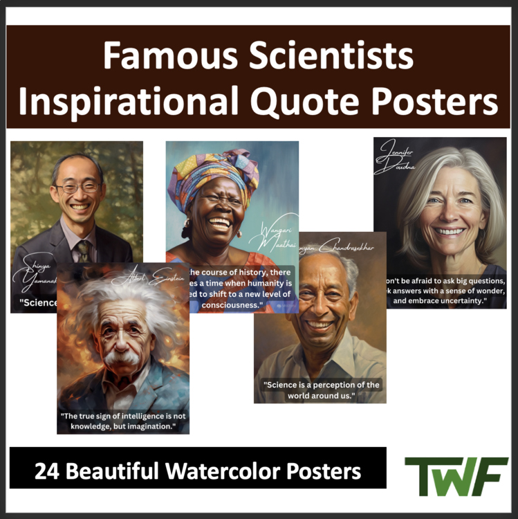 Famous Scientist Inspirational Quote Posters | Neil deGrasse Tyson, Einstein