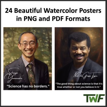 Famous Scientist Inspirational Quote Posters | Neil deGrasse Tyson, Einstein, image 4
