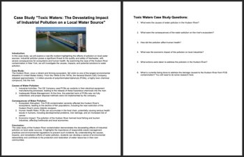 Ecology Case Study - The Impact of Industrial Pollution on Local Water Sources, image 2