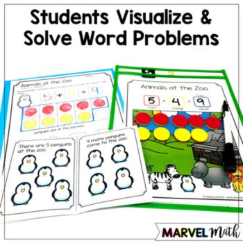 Kinder - 1st Grade Problem Solving Math Readers   Set 1: Join Result Unknown, image 2