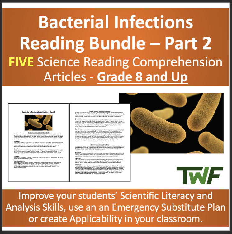 Bacterial Infections Case Study Reading Bundle - Part 2 - Grade 8 and Up