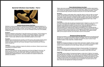 Bacterial Infections Case Study Reading Bundle - Part 2 - Grade 8 and Up, image 2