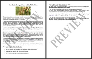 Ecology Case Study - Ecological Niche and the Pitcher Plant | Ecosystems, image 2